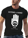 Peace - Extend A Hand For Peace Lightweight Cotton T-Shirt – Daily Comfort Graphic Shirt