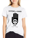 Peace - Extend A Hand For Peace Lightweight Cotton T-Shirt – Daily Comfort Graphic Shirt