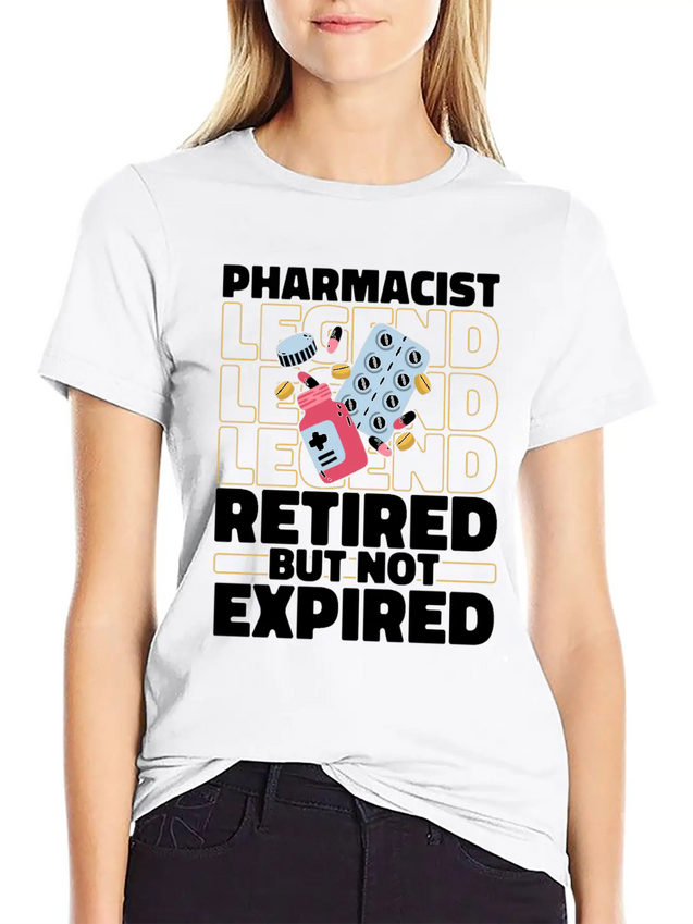 Pharmacist Pharmacy Retired Lightweight Cotton T-Shirt – Daily Comfort Graphic Shirt