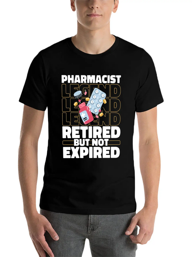 Pharmacist Pharmacy Retired Lightweight Cotton T-Shirt – Daily Comfort Graphic Shirt