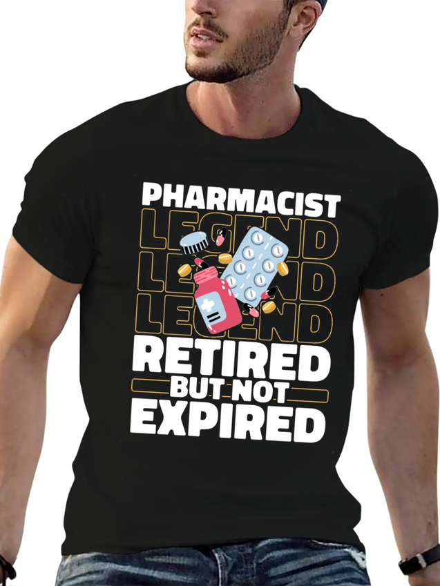 Pharmacist Pharmacy Retired Lightweight Cotton T-Shirt – Daily Comfort Graphic Shirt