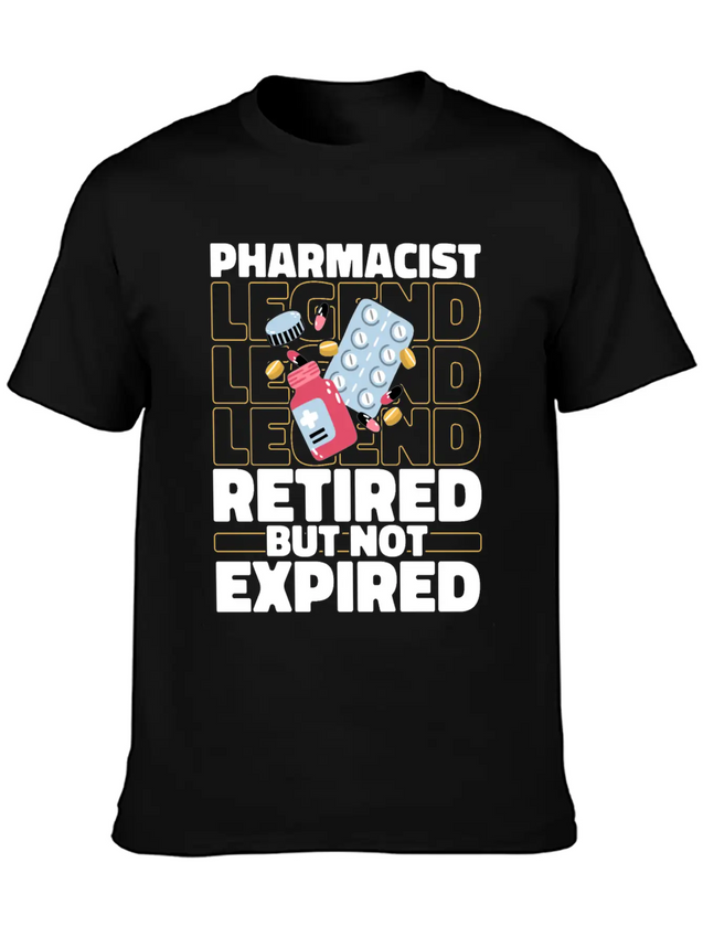 Pharmacist Pharmacy Retired Lightweight Cotton T-Shirt – Daily Comfort Graphic Shirt