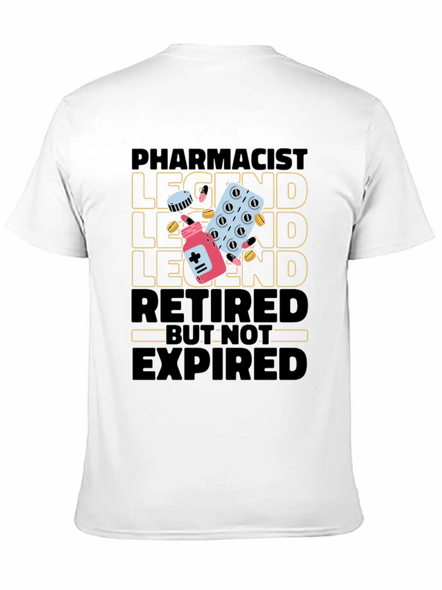Pharmacist Pharmacy Retired Lightweight Cotton T-Shirt – Daily Comfort Graphic Shirt