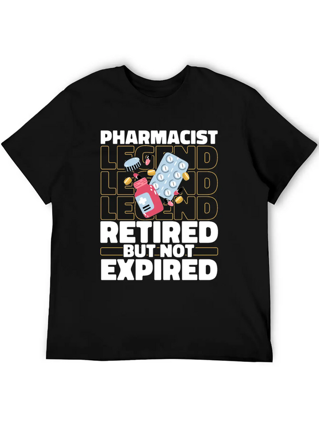 Pharmacist Pharmacy Retired Lightweight Cotton T-Shirt – Daily Comfort Graphic Shirt