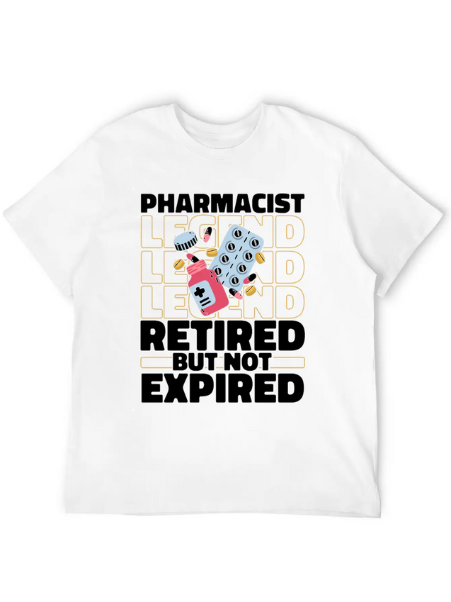 Pharmacist Pharmacy Retired Lightweight Cotton T-Shirt – Daily Comfort Graphic Shirt