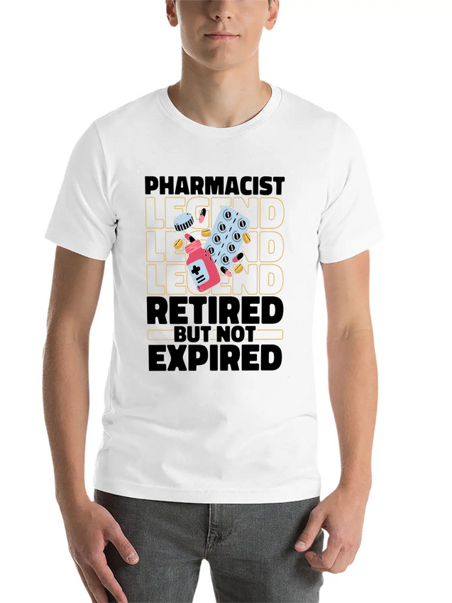 Pharmacist Pharmacy Retired Lightweight Cotton T-Shirt – Daily Comfort Graphic Shirt
