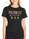 Pharmacy Group Squad Leopard For Pharmacist Lightweight Cotton T-Shirt – Daily Comfort Graphic Shirt