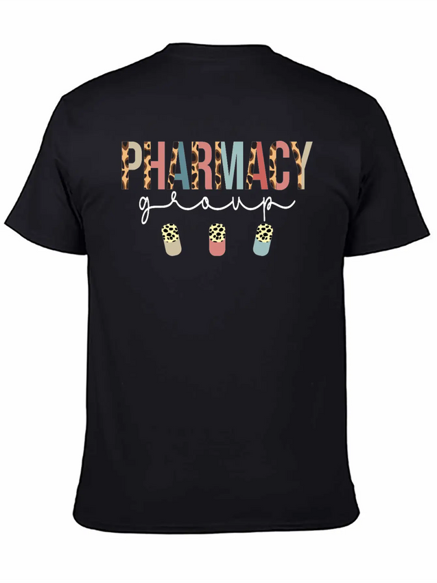 Pharmacy Group Squad Leopard For Pharmacist Lightweight Cotton T-Shirt – Daily Comfort Graphic Shirt