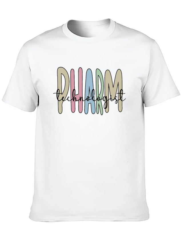 Pharmacy Technologist Pharm Tech Pharmacy Tech Lightweight Cotton T-Shirt – Daily Comfort Graphic Shirt