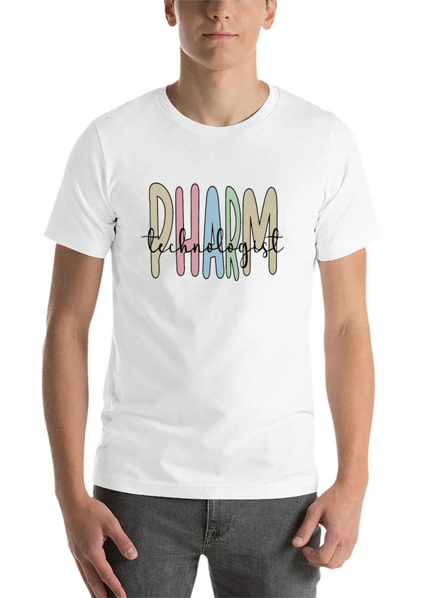 Pharmacy Technologist Pharm Tech Pharmacy Tech Lightweight Cotton T-Shirt – Daily Comfort Graphic Shirt