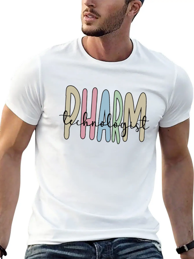 Pharmacy Technologist Pharm Tech Pharmacy Tech Lightweight Cotton T-Shirt – Daily Comfort Graphic Shirt