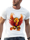 Phoenix Bird - Ancient Greek Mythology Lightweight Cotton T-Shirt – Daily Comfort Graphic Shirt