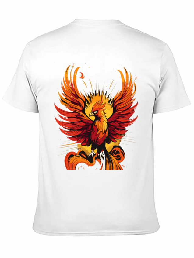 Phoenix Bird - Ancient Greek Mythology Lightweight Cotton T-Shirt – Daily Comfort Graphic Shirt