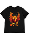 Phoenix Bird - Ancient Greek Mythology Lightweight Cotton T-Shirt – Daily Comfort Graphic Shirt