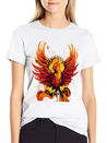 Phoenix Bird - Ancient Greek Mythology Lightweight Cotton T-Shirt – Daily Comfort Graphic Shirt