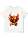 Phoenix Bird - Ancient Greek Mythology Lightweight Cotton T-Shirt – Daily Comfort Graphic Shirt