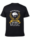 Piano Rich Therapy Painist Keyboard Music Gift Lightweight Cotton T-Shirt – Daily Comfort Graphic Shirt