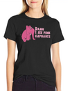 Pink Elephant Lightweight Cotton T-Shirt – Daily Comfort Graphic Shirt