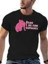 Pink Elephant Lightweight Cotton T-Shirt – Daily Comfort Graphic Shirt