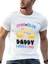 Pink Or Blue Daddy Loves You Gender Reveal Lightweight Cotton T-Shirt – Daily Comfort Graphic Shirt