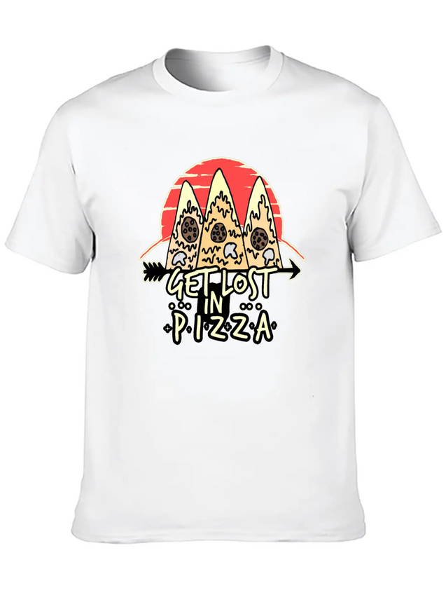 Pizza Lightweight Cotton T-Shirt – Daily Comfort Graphic Shirt