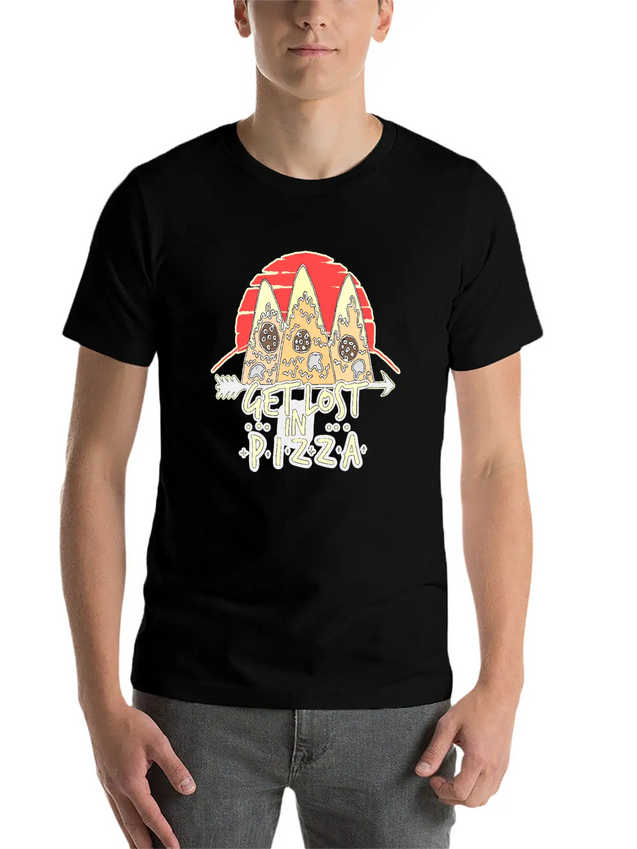 Pizza Lightweight Cotton T-Shirt – Daily Comfort Graphic Shirt