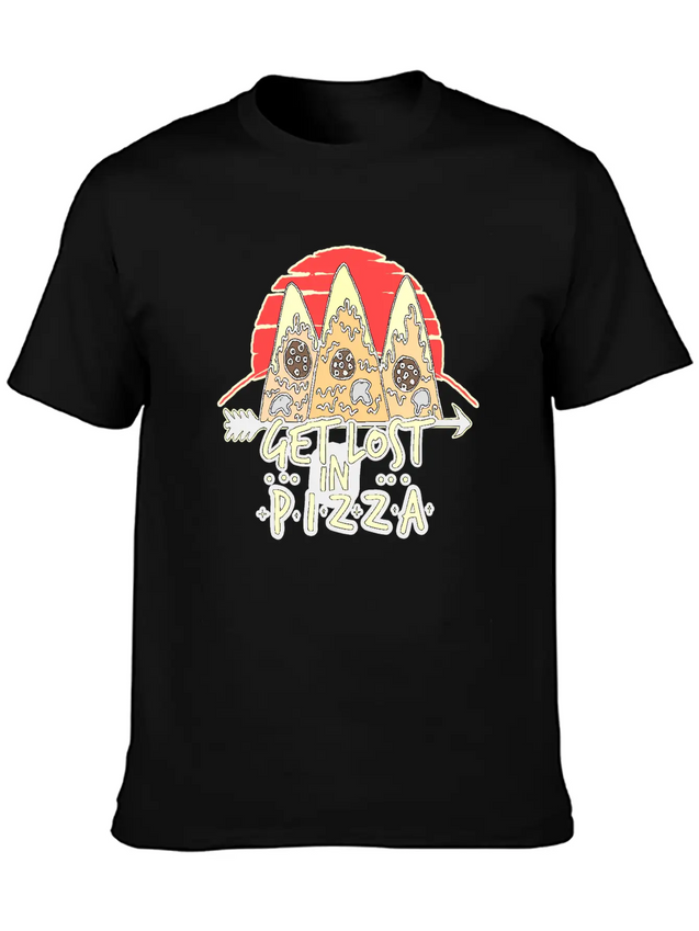 Pizza Lightweight Cotton T-Shirt – Daily Comfort Graphic Shirt