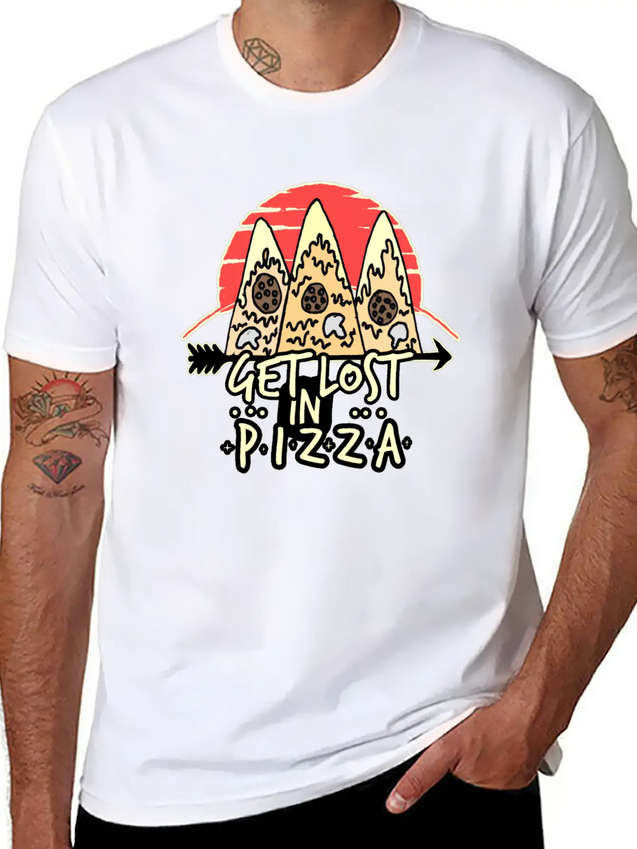 Pizza Lightweight Cotton T-Shirt – Daily Comfort Graphic Shirt