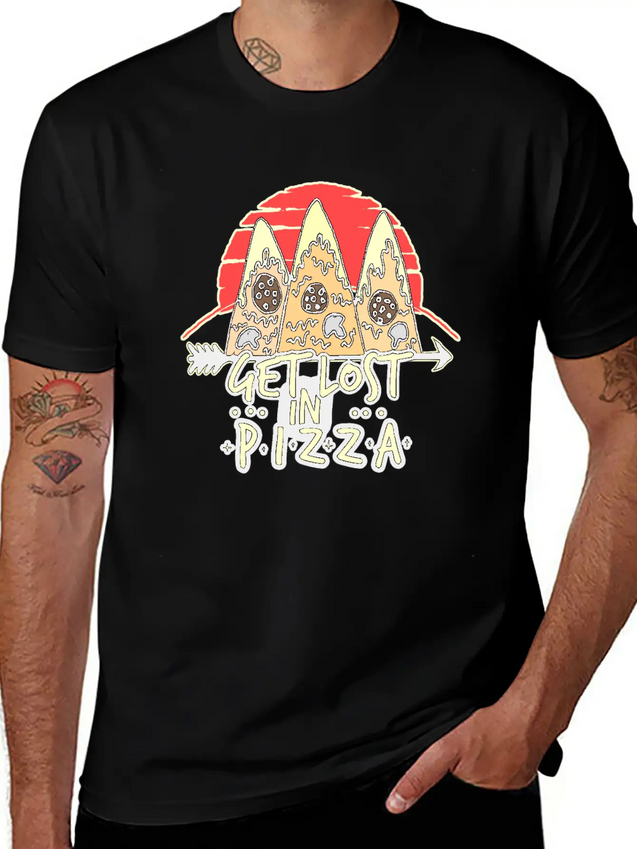 Pizza Lightweight Cotton T-Shirt – Daily Comfort Graphic Shirt
