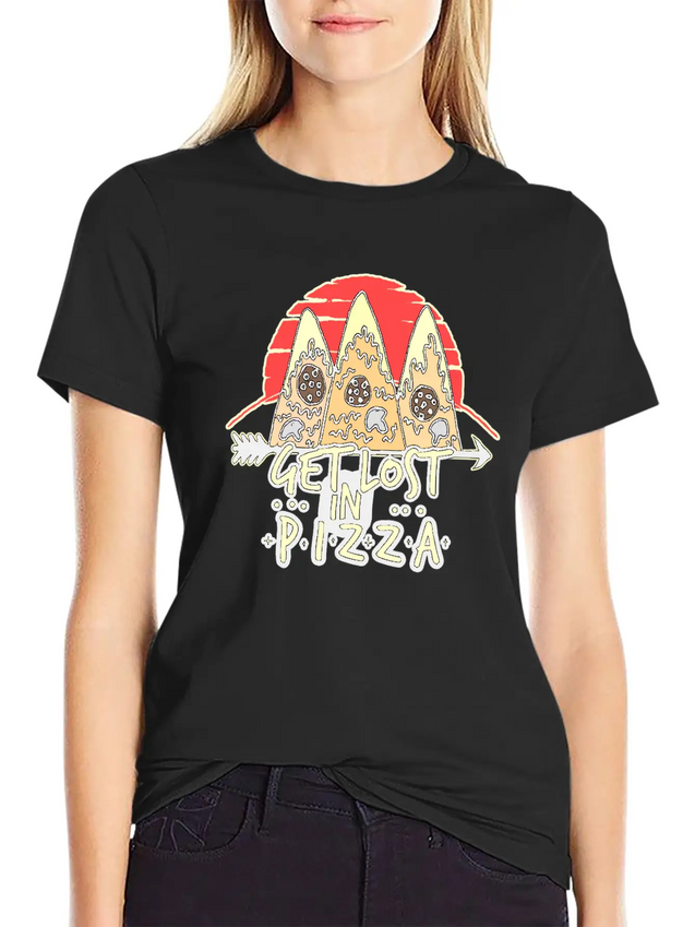Pizza Lightweight Cotton T-Shirt – Daily Comfort Graphic Shirt
