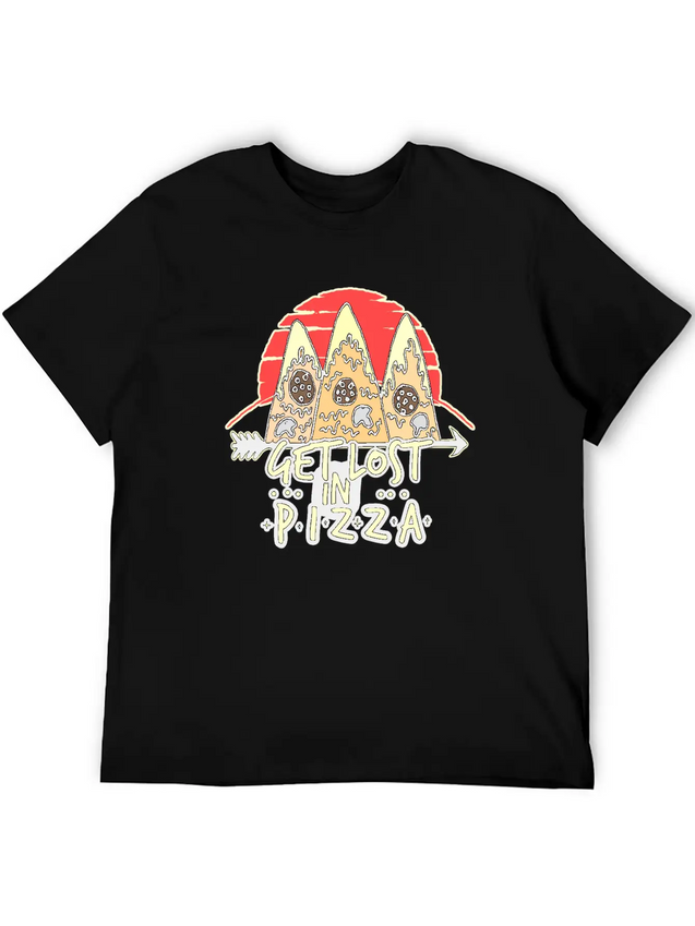 Pizza Lightweight Cotton T-Shirt – Daily Comfort Graphic Shirt