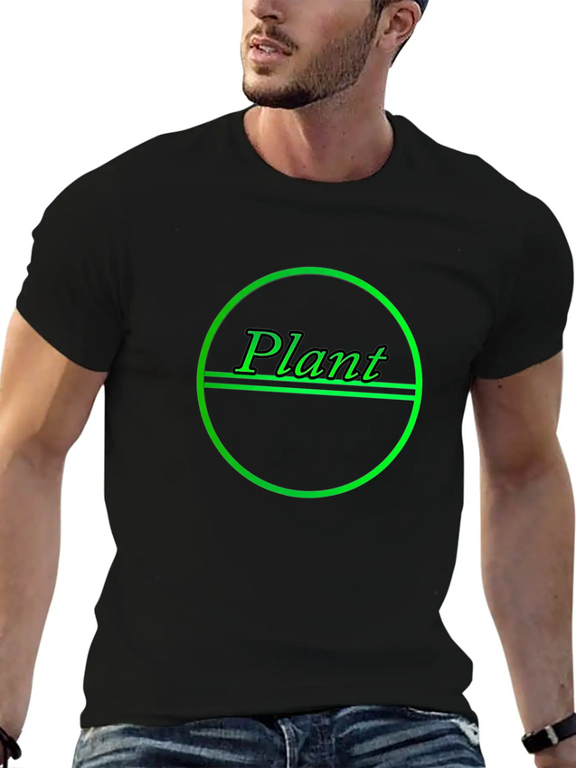 Plant Lightweight Cotton T-Shirt – Daily Comfort Graphic Shirt