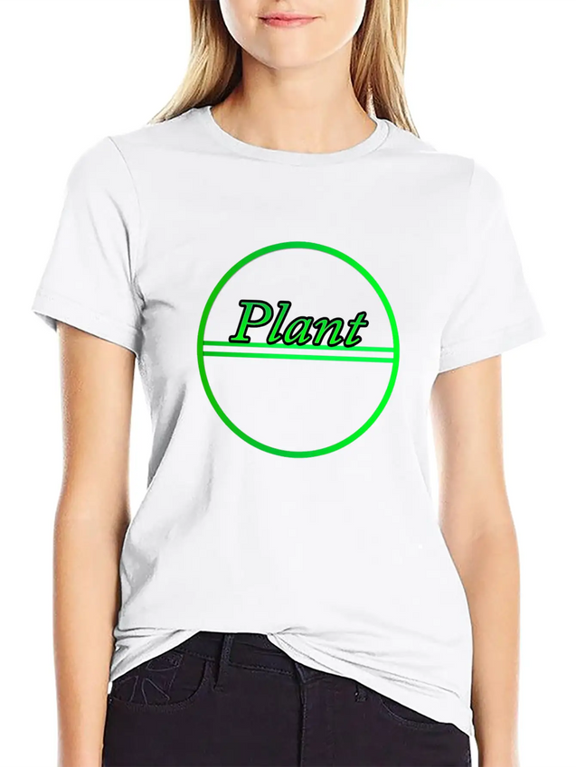 Plant Lightweight Cotton T-Shirt – Daily Comfort Graphic Shirt