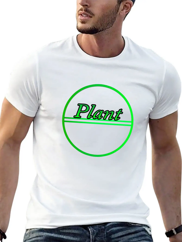 Plant Lightweight Cotton T-Shirt – Daily Comfort Graphic Shirt