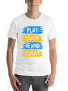 Play Learn Be Kind Repeat Down Syndrome Awareness Lightweight Cotton T-Shirt – Daily Comfort Graphic Shirt
