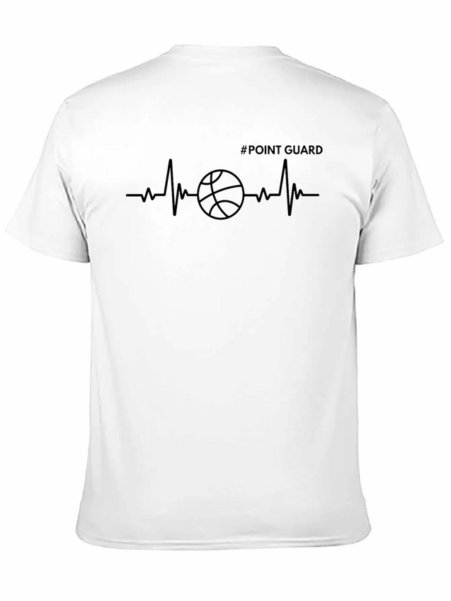 Point Guard The Heartbeat Of The Team Lightweight Cotton T-Shirt – Daily Comfort Graphic Shirt