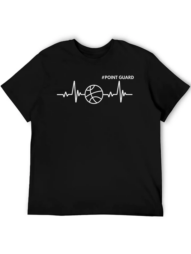 Point Guard The Heartbeat Of The Team Lightweight Cotton T-Shirt – Daily Comfort Graphic Shirt