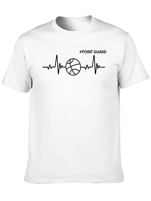 Point Guard The Heartbeat Of The Team Lightweight Cotton T-Shirt – Daily Comfort Graphic Shirt