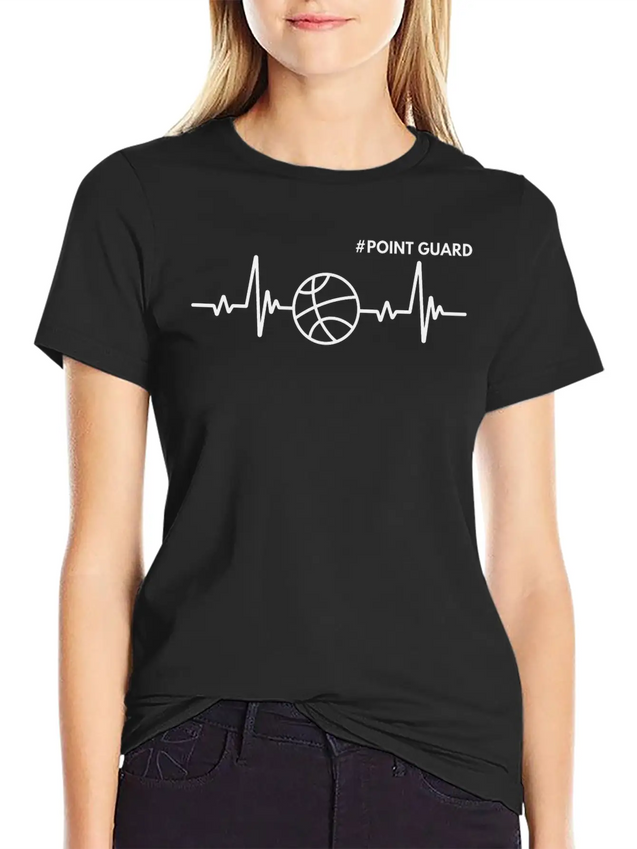 Point Guard The Heartbeat Of The Team Lightweight Cotton T-Shirt – Daily Comfort Graphic Shirt
