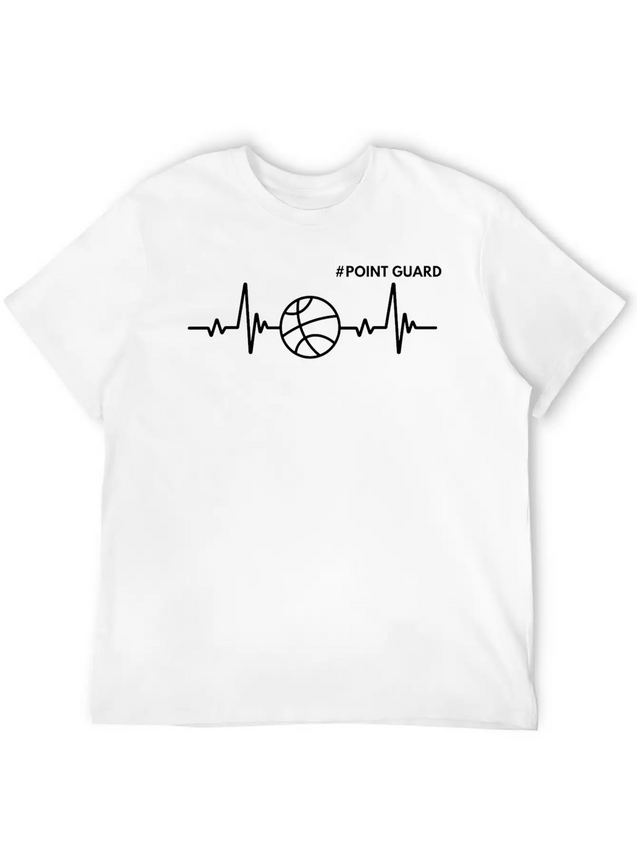 Point Guard The Heartbeat Of The Team Lightweight Cotton T-Shirt – Daily Comfort Graphic Shirt