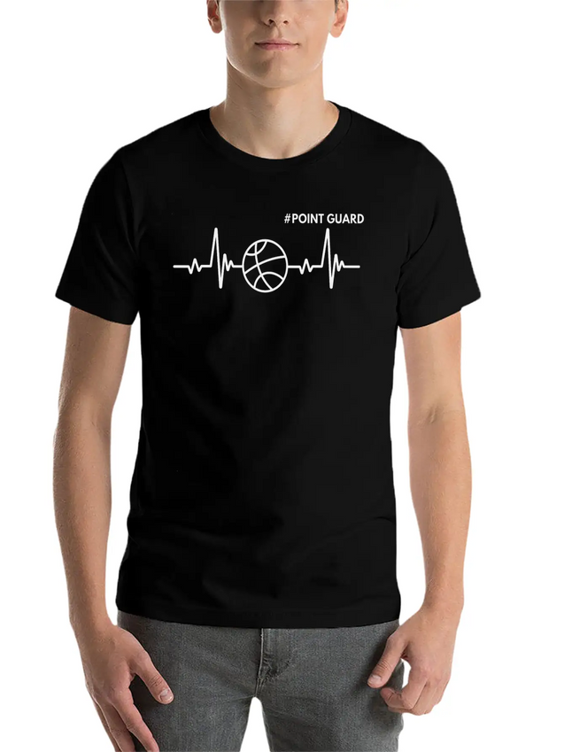 Point Guard The Heartbeat Of The Team Lightweight Cotton T-Shirt – Daily Comfort Graphic Shirt