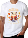 Polar Bear Autumn Season Lightweight Cotton T-Shirt – Daily Comfort Graphic Shirt