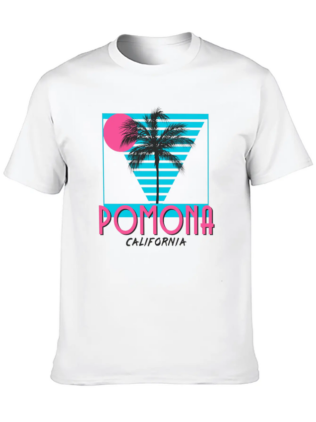 Pomona California Souvenirs CA Vacation Lightweight Cotton T-Shirt – Daily Comfort Graphic Shirt
