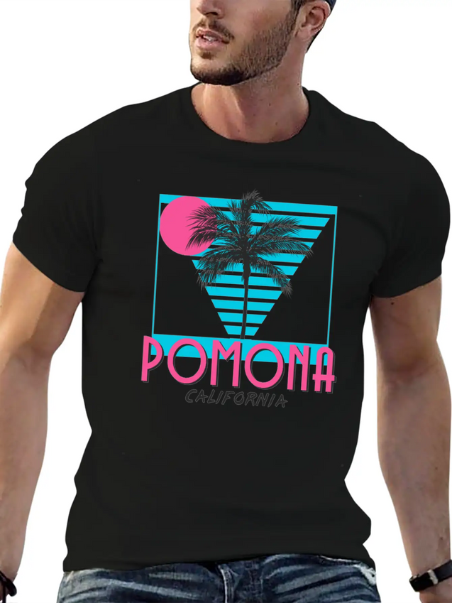 Pomona California Souvenirs CA Vacation Lightweight Cotton T-Shirt – Daily Comfort Graphic Shirt