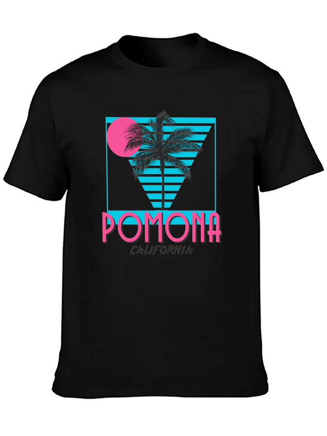 Pomona California Souvenirs CA Vacation Lightweight Cotton T-Shirt – Daily Comfort Graphic Shirt