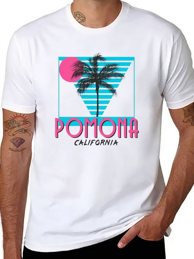 Pomona California Souvenirs CA Vacation Lightweight Cotton T-Shirt – Daily Comfort Graphic Shirt