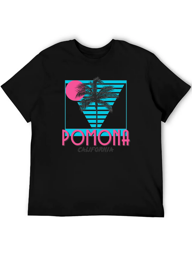 Pomona California Souvenirs CA Vacation Lightweight Cotton T-Shirt – Daily Comfort Graphic Shirt
