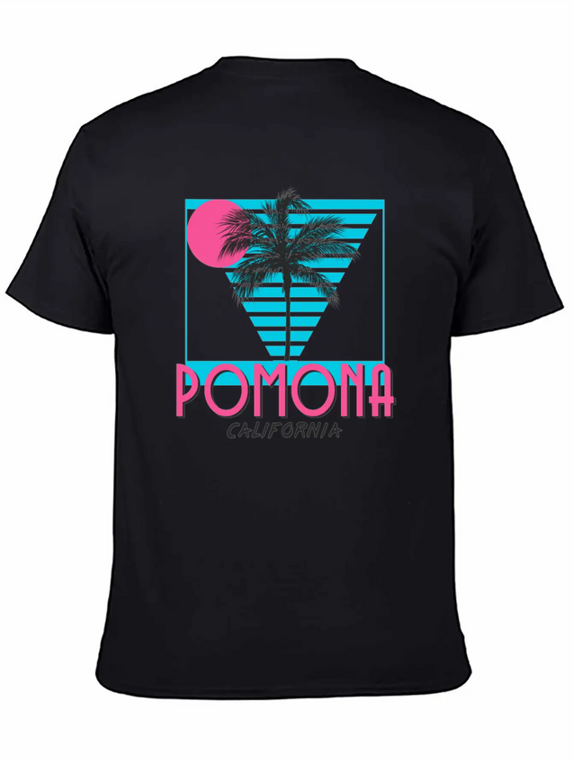 Pomona California Souvenirs CA Vacation Lightweight Cotton T-Shirt – Daily Comfort Graphic Shirt