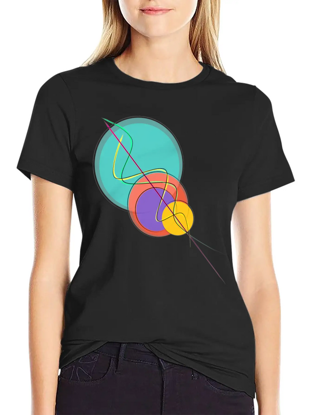 Pop Minimalism Lightweight Cotton T-Shirt – Daily Comfort Graphic Shirt