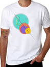 Pop Minimalism Lightweight Cotton T-Shirt – Daily Comfort Graphic Shirt
